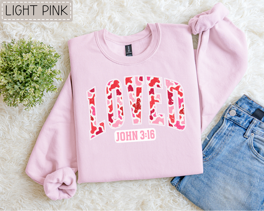 Camo Loved Sweatshirt.