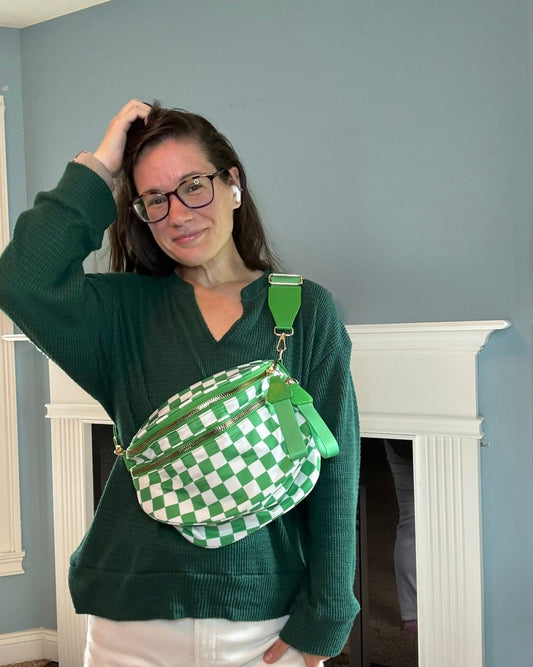 Roni - Nylon Crossbody - Lime