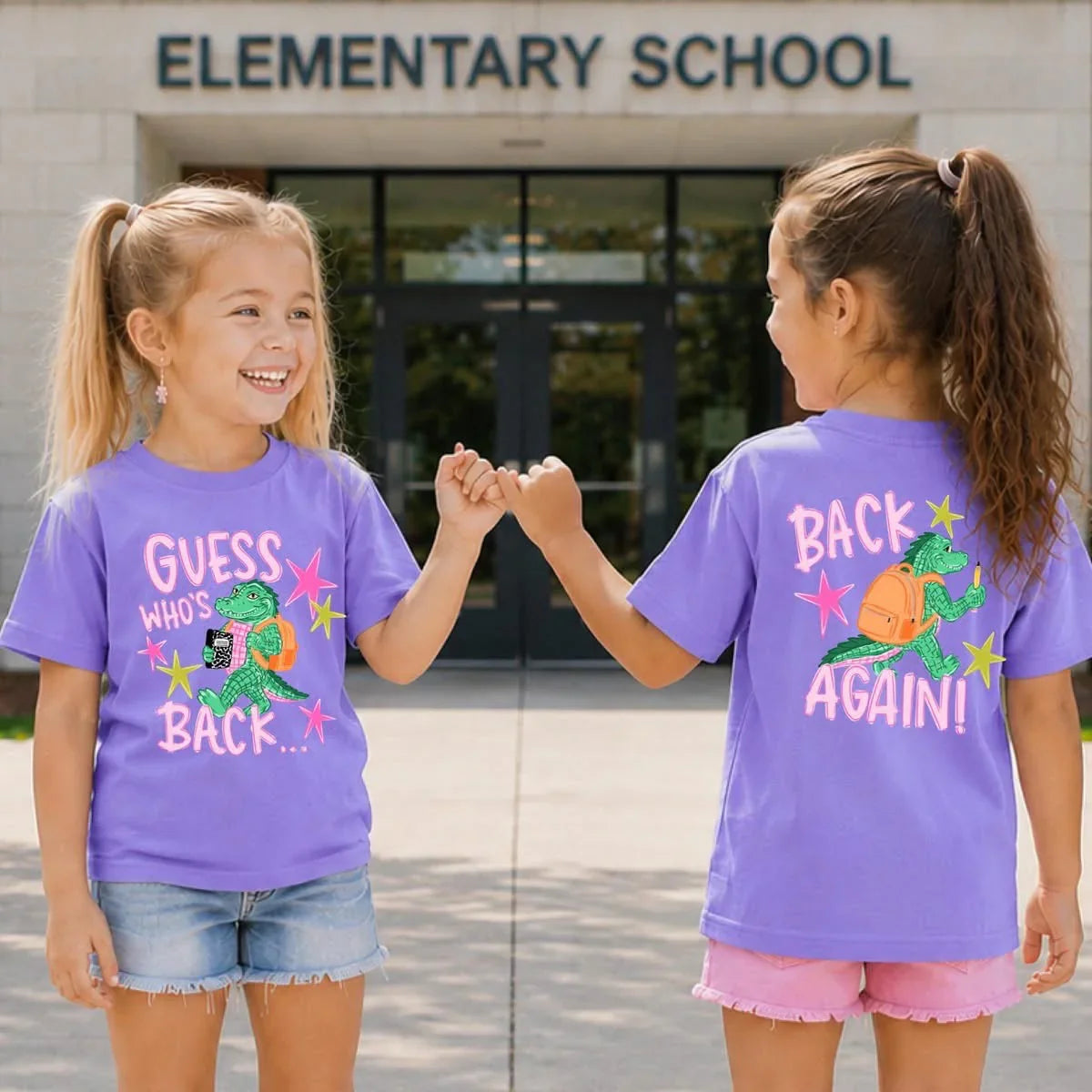 Youth Girl Guess Who’s…Again FRONTandBACK Tee.