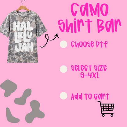 Camo Tee Shirt Bar Tee.