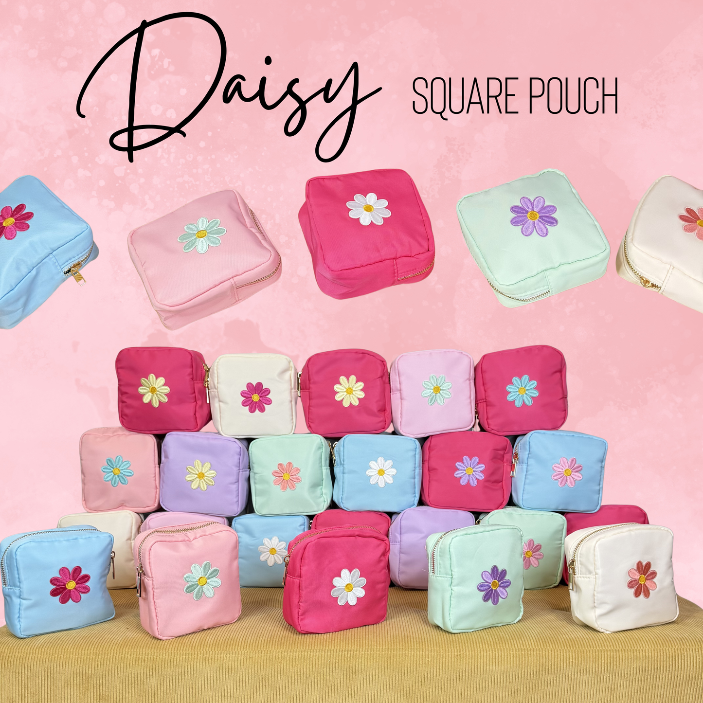 The Daisy - Square Pouch- PREORDER