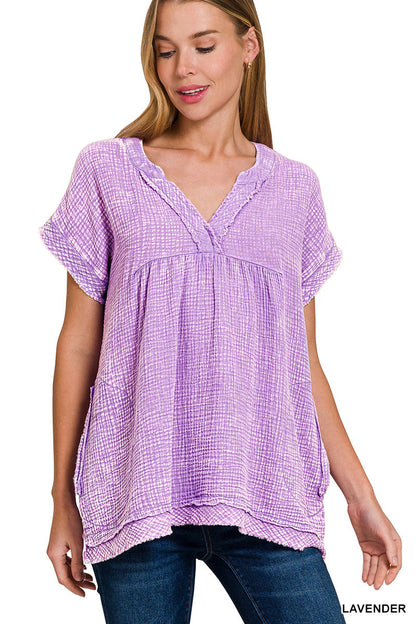Double-Gauze Top Zenana RTS