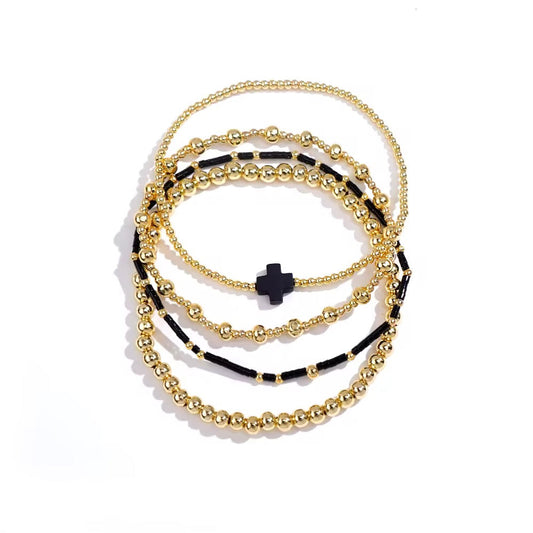 Stackable Cross Bracelet Sets RTS