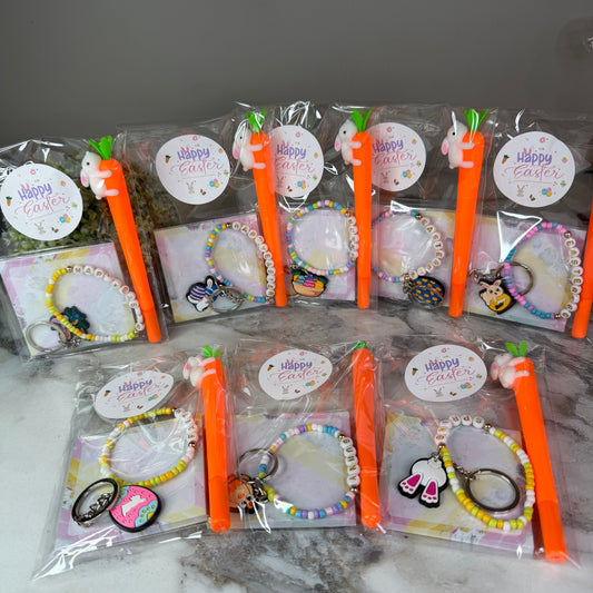 Bundled Set - Easter Pastel Egg, Bracelet + Keychain