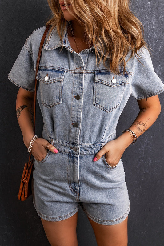 Vintage Denim Romper FB
