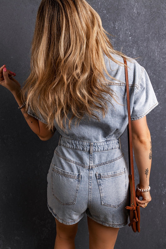 Vintage Denim Romper FB