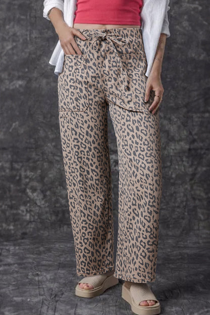 Leopard Print Jeans RTS