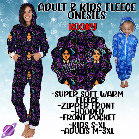 KOOKY - ADULT & KIDS FLEECE ONESIES CLOSING 9/28