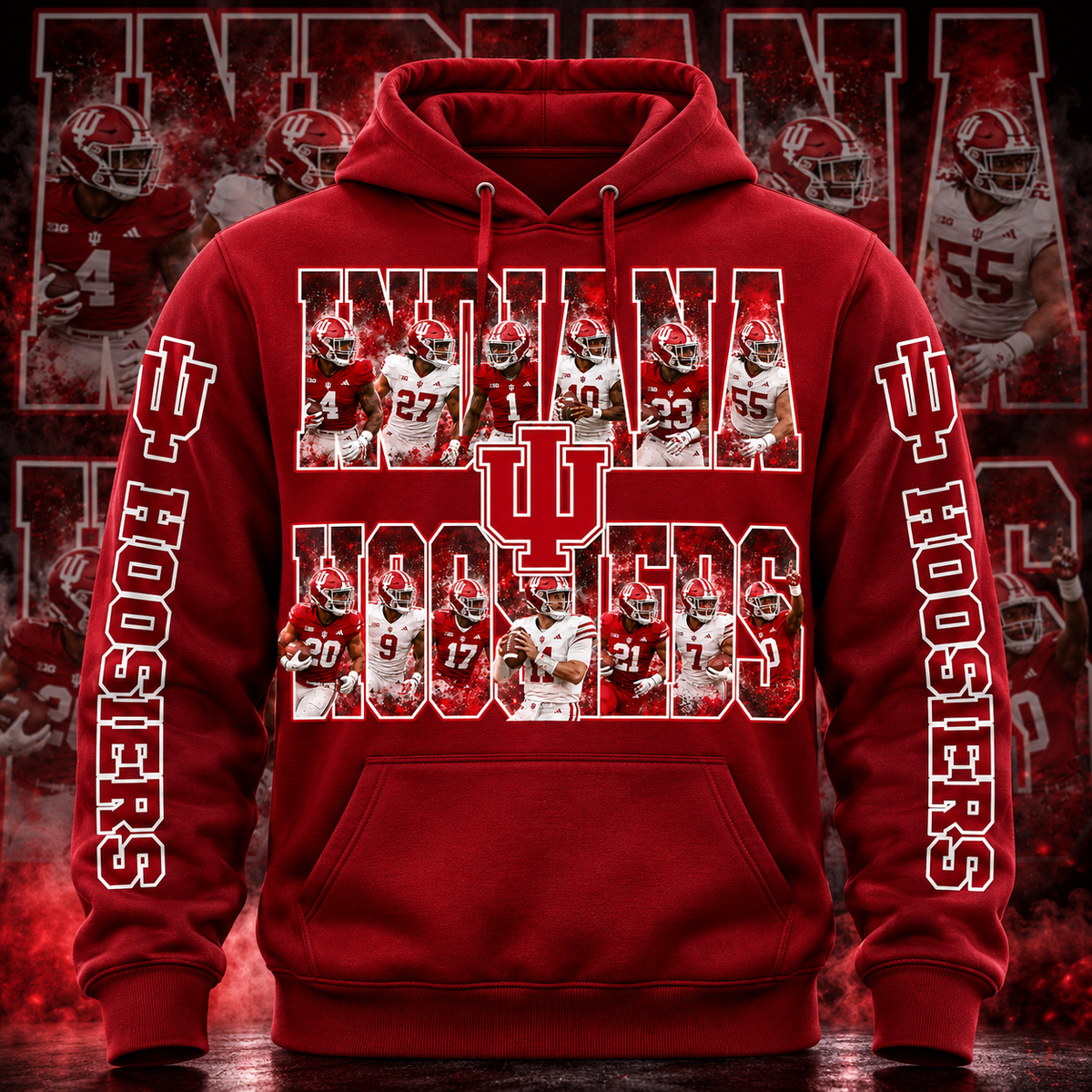 COLLEGE FB HOODIE W/ SLEEVE PRINT COLLECTION
