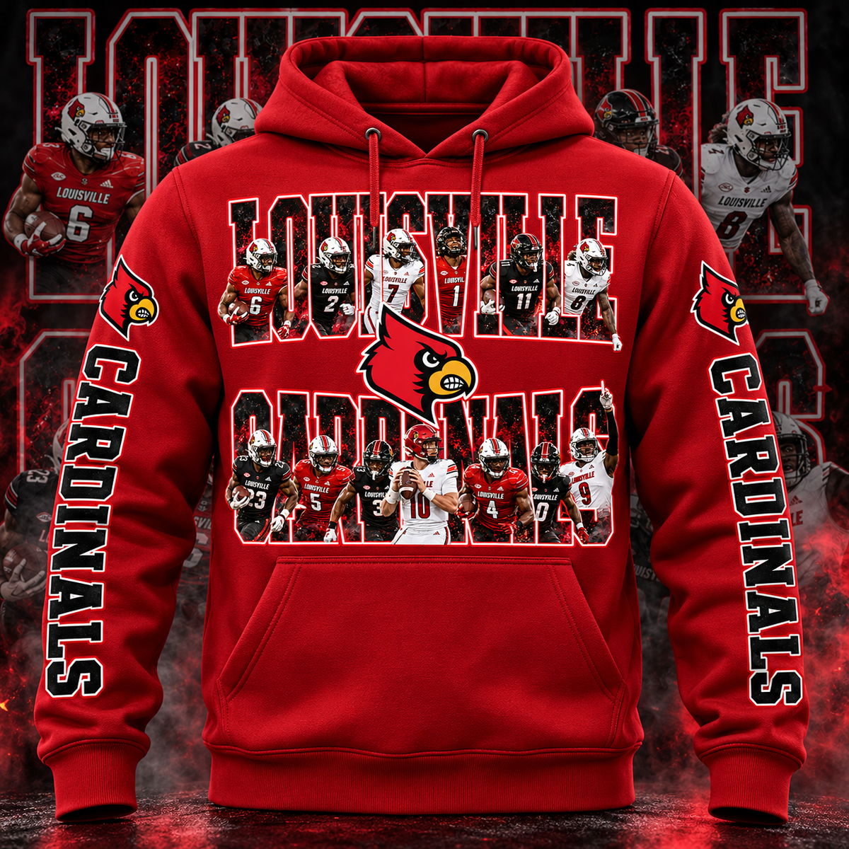 COLLEGE FB HOODIE W/ SLEEVE PRINT COLLECTION