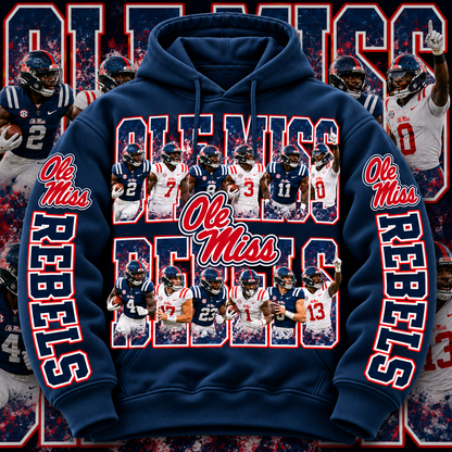 COLLEGE FB HOODIE W/ SLEEVE PRINT COLLECTION