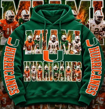 COLLEGE FB HOODIE W/ SLEEVE PRINT COLLECTION