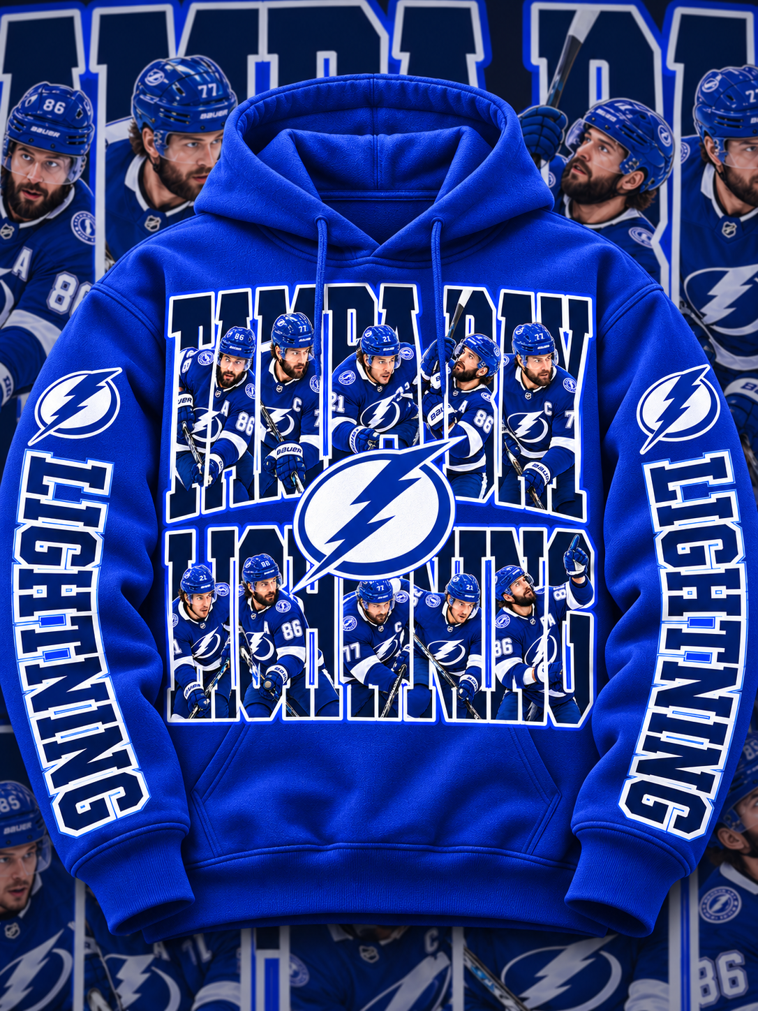 HOCKEY HOODIE COLLECTION W/ SLEEVE PRINT GROUP 4