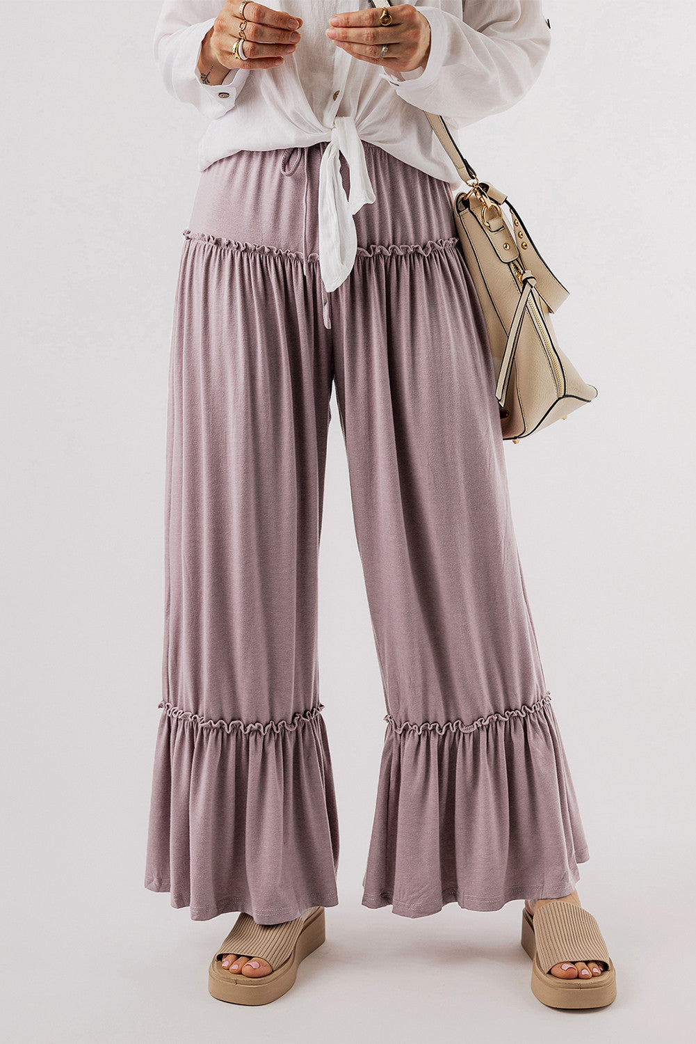 Frilled Drawstring Pants November.