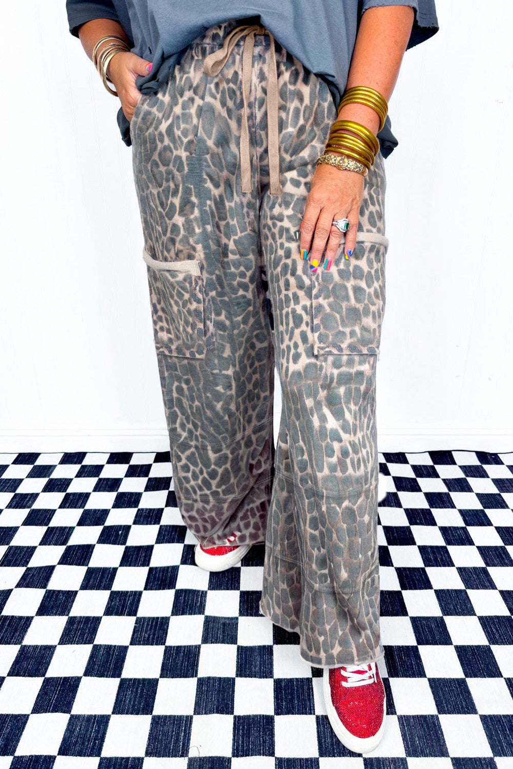 Leopard Plus Loose Pants November.