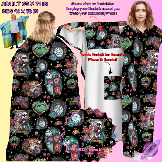 WEARABLE THROW RUN-NBC TATTOO-PREORDER CLOSING 8/31