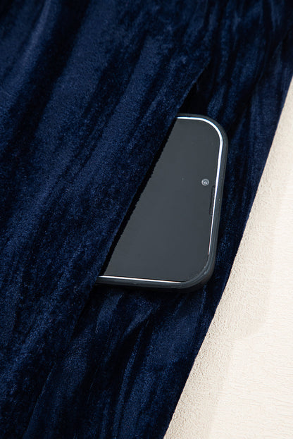 Navy Velvet Plus Size Dress September.