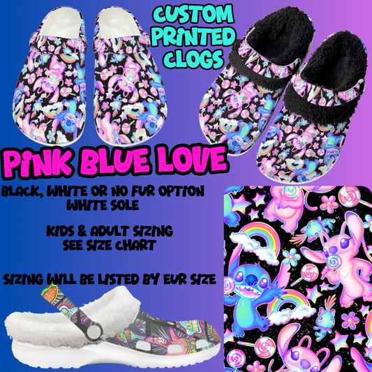 PINK BLUE LOVE-CLOG 7 RUN-PREORDER CLOSING 10/17