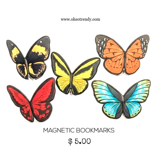BUTTERFLY MAGNETIC BOOKMARKS