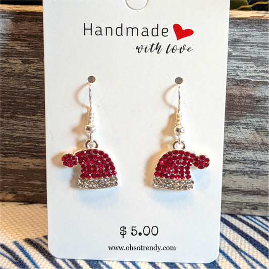 SANTA HAT EARRINGS