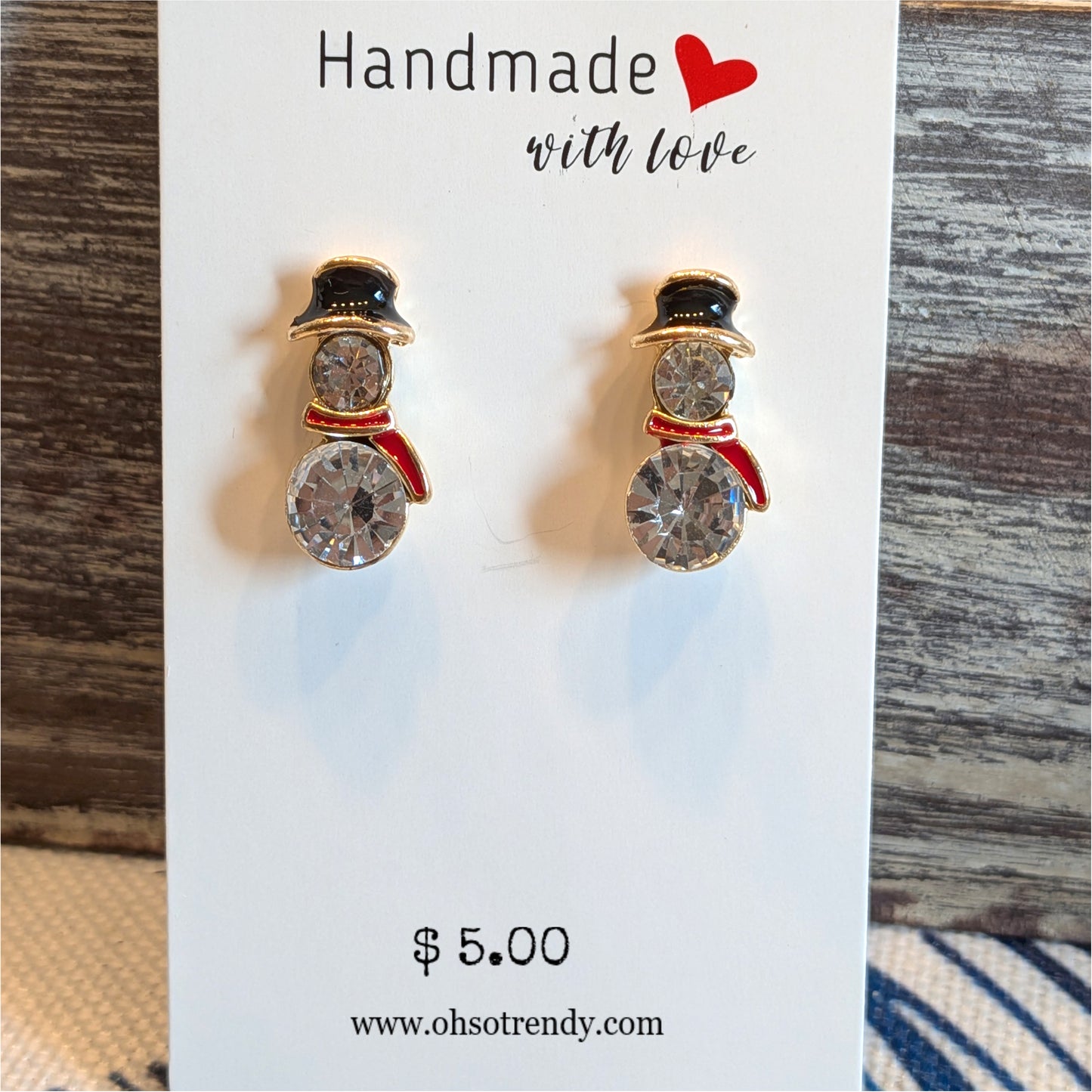 SNOWMAN EARRINGS