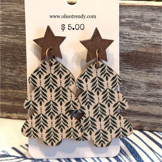 CHRISTMAS TREE EARRINGS