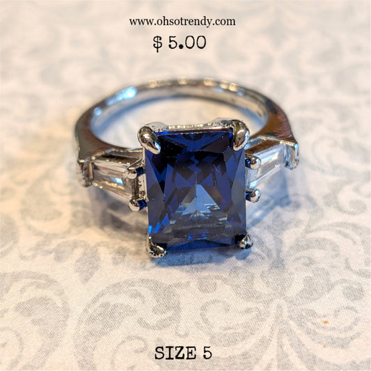 BLUE ZIRCON RING