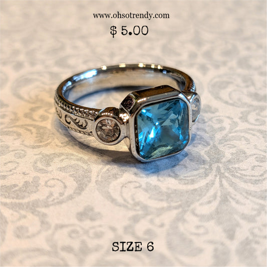 BLUE ZIRCON RING