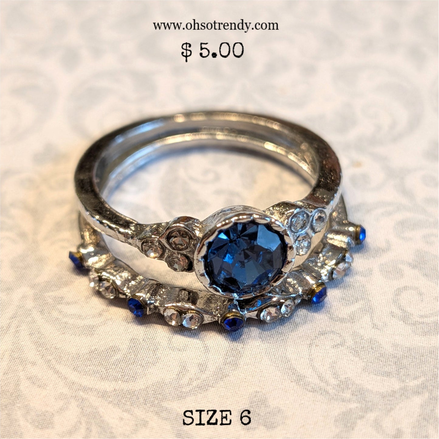 BLUE ZIRCON RING SET