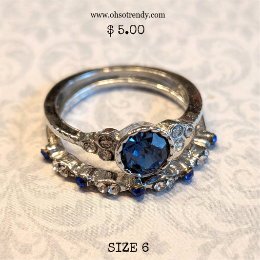 BLUE ZIRCON RING SET