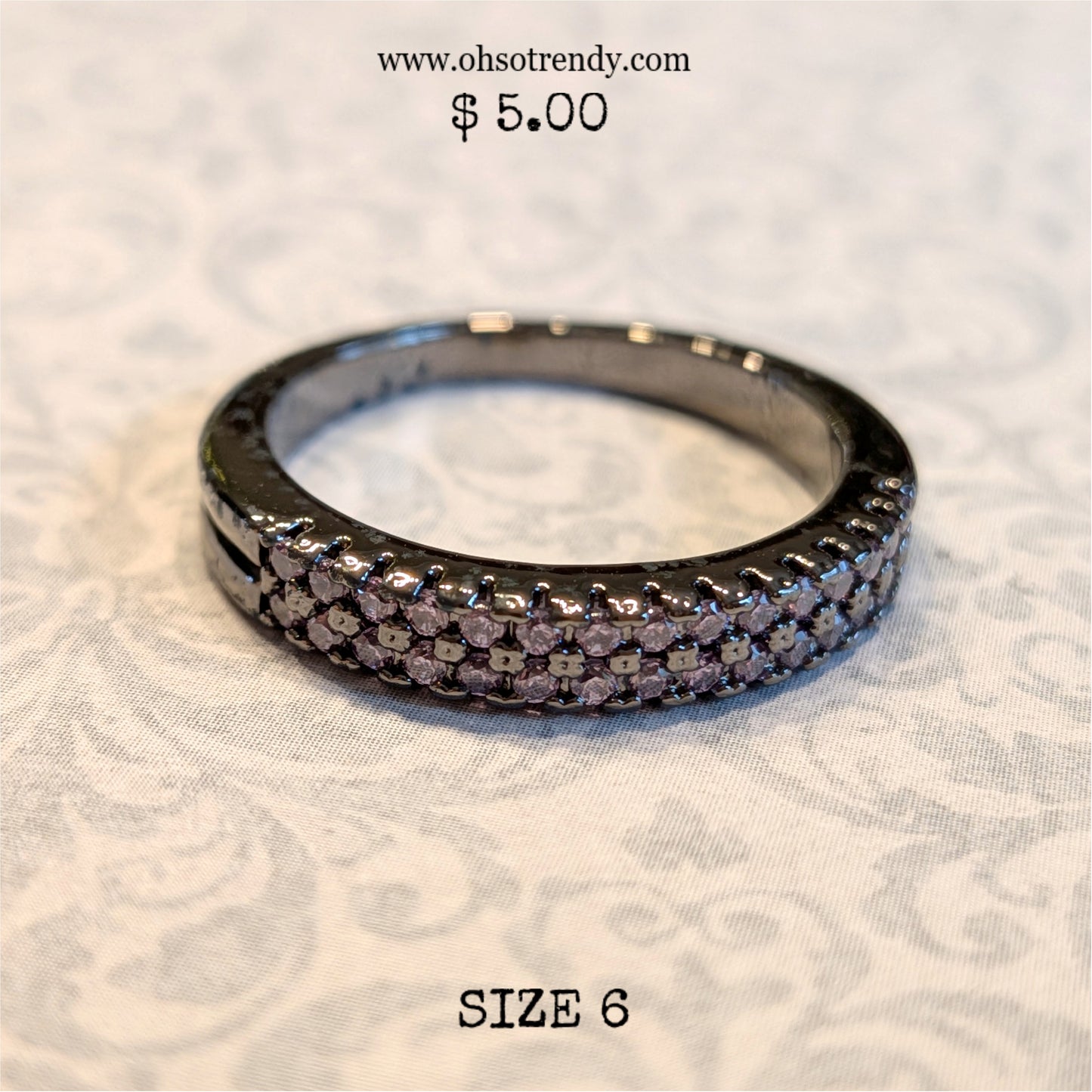 PURPLE ZIRCONIA RING
