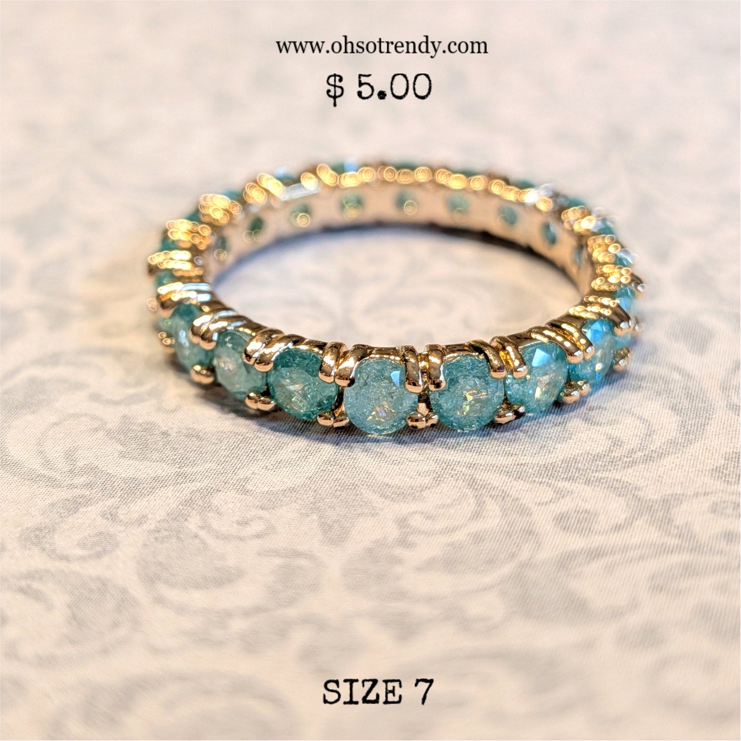 SEA BLUE ZIRCON RING