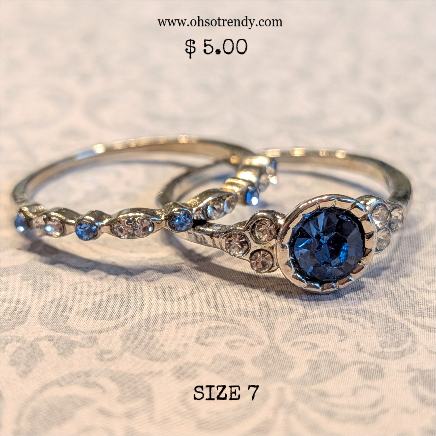 BLUE ZIRCON RING SET