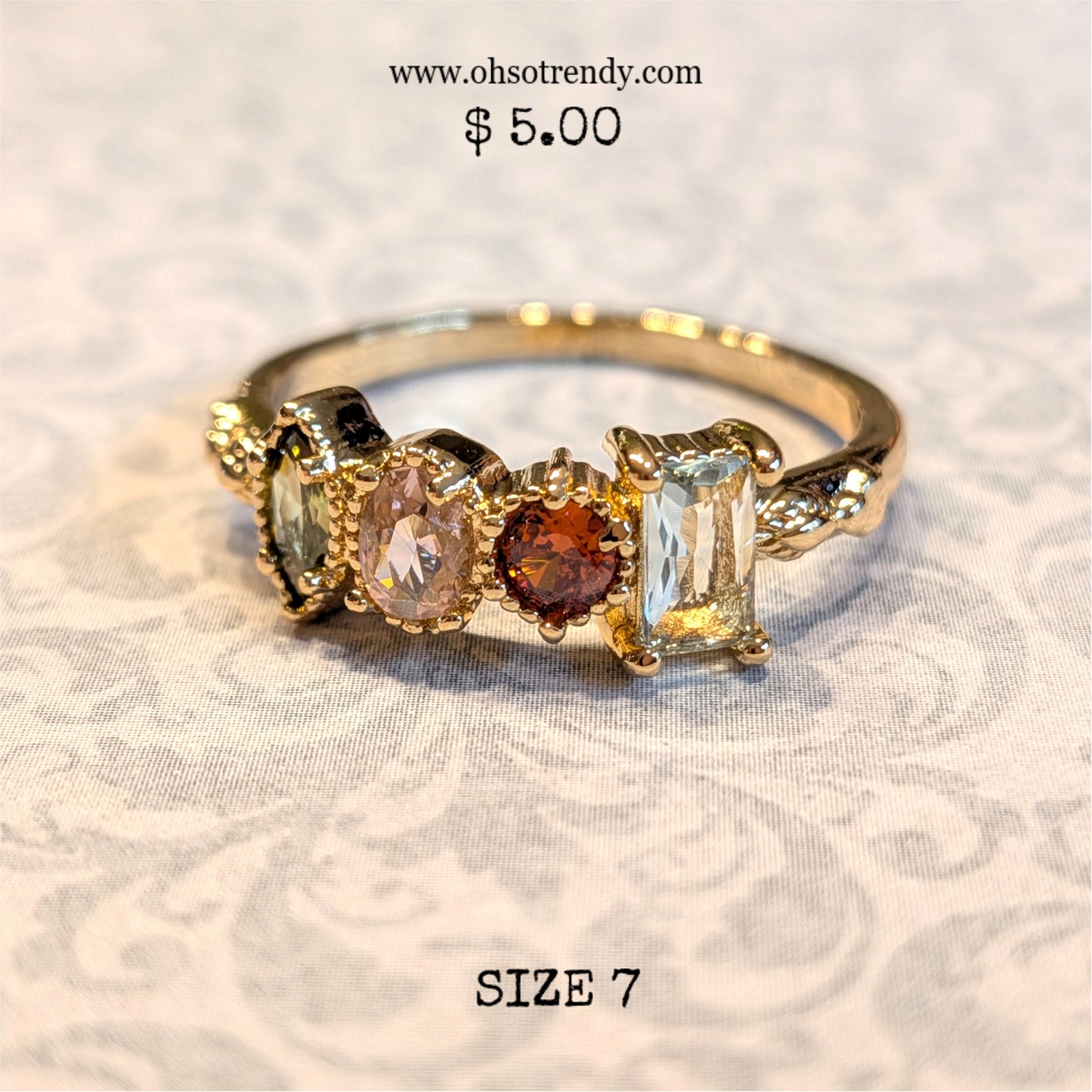 MULTI ZIRCON RING