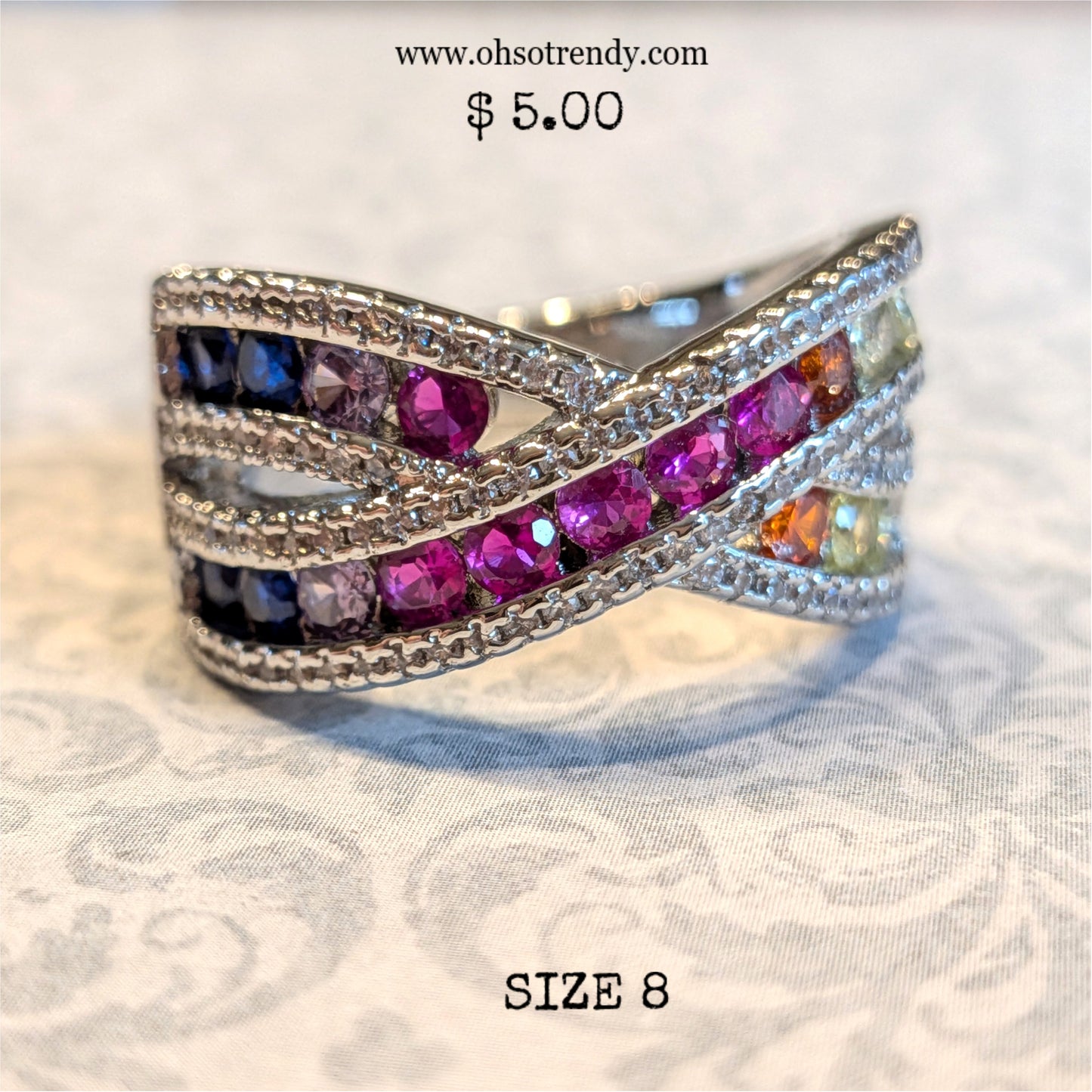 MULTI ZIRCON RING