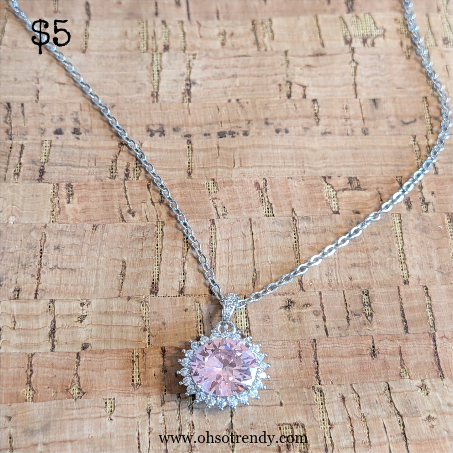 PINK ZIRCON NECKLACE