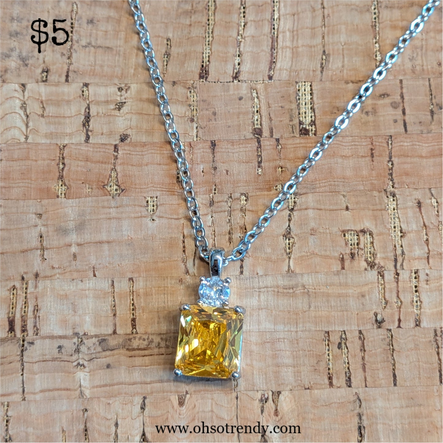 YELLOW ZIRCON NECKLACE
