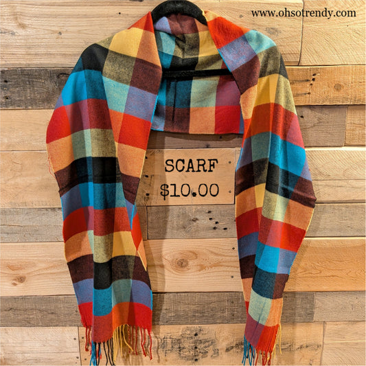 PLAID SCARF