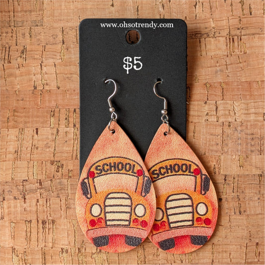 SCHOOL BUS EARRINGS