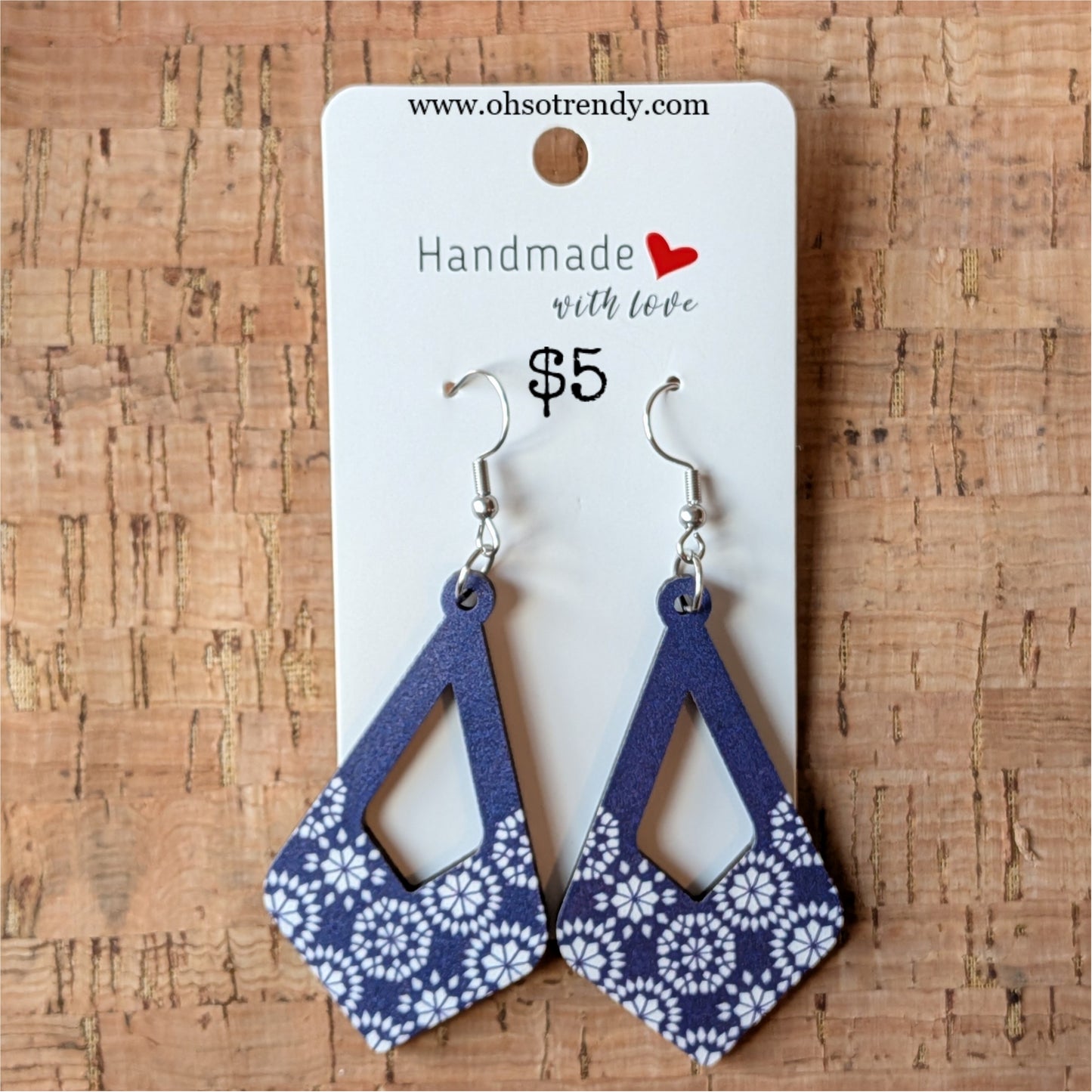 NAVY EARRINGS