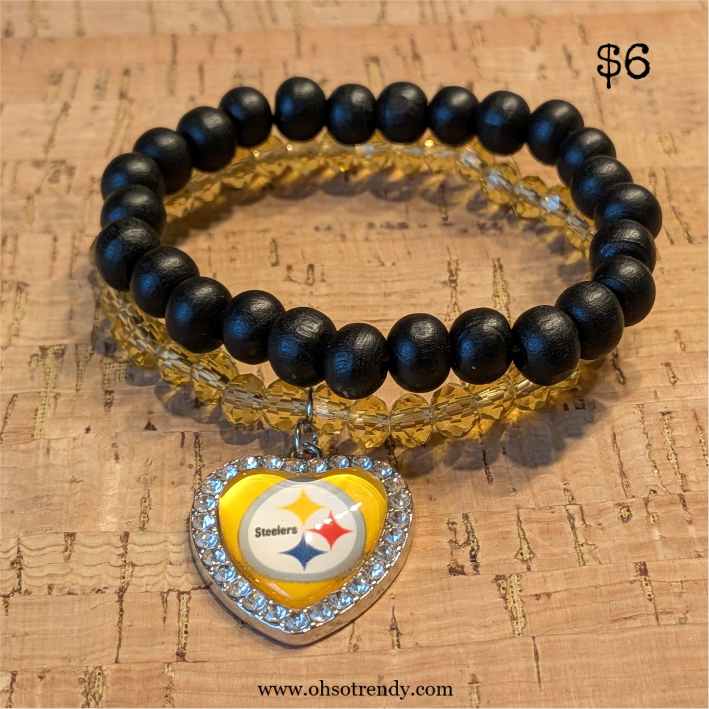 NFL BRACELET SET - PITTSBURGH STEELERS