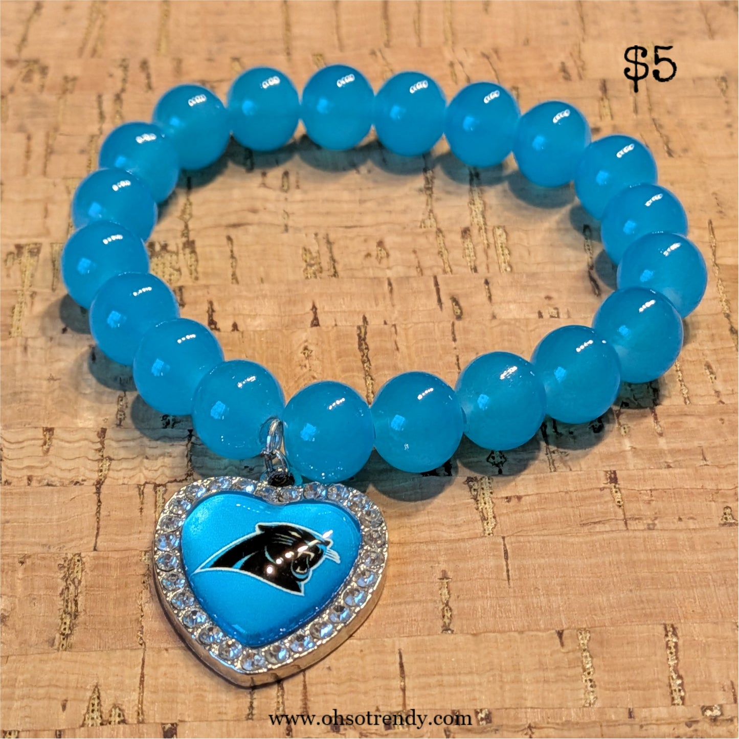 NFL BRACELET - CAROLINA PANTHERS