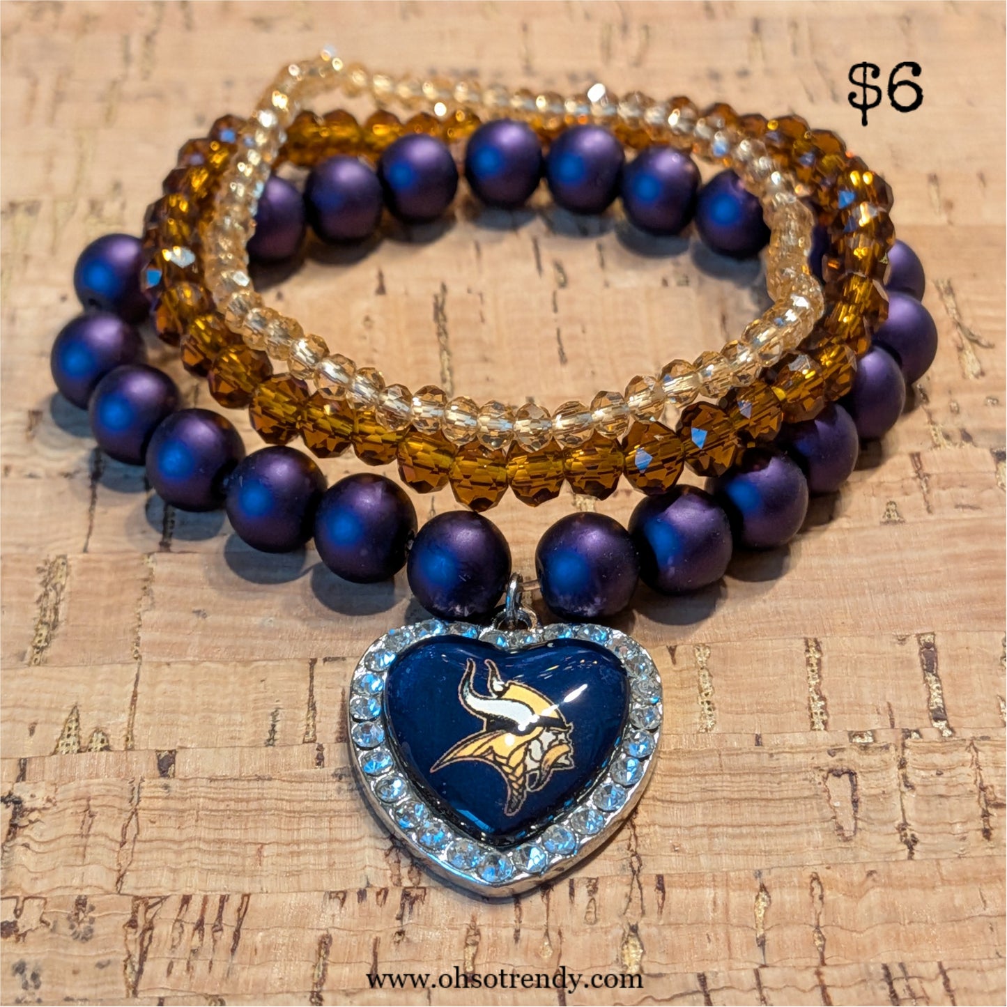 NFL BRACELET SET - MINNESOTA VIKINGS