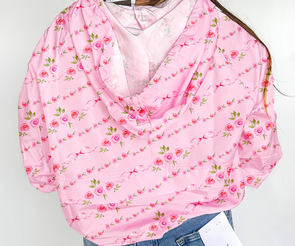 Pink Floral Hoodie August.