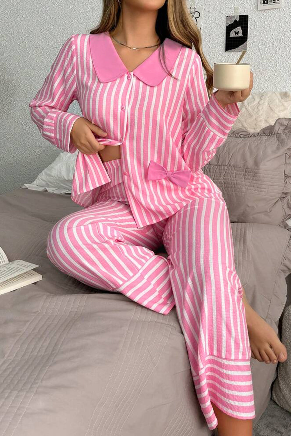 Pink Stripe Sleepwear FB