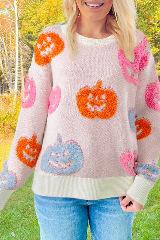 Pumpkin Pattern Sweater FB
