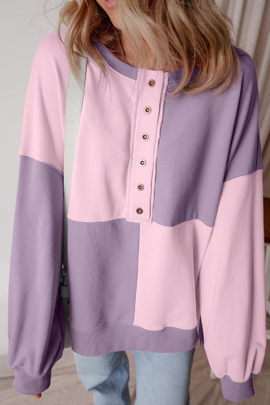 Checkered Oversize Henley FB