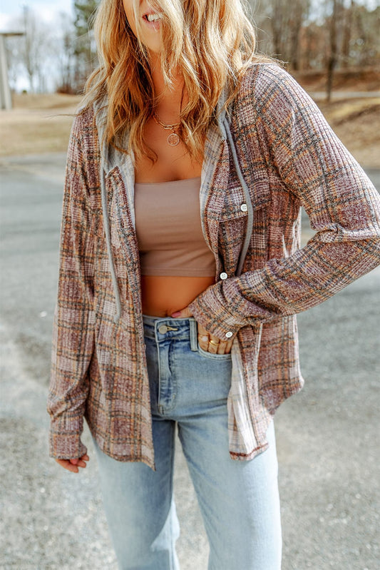 Purple Plaid Shacket FB