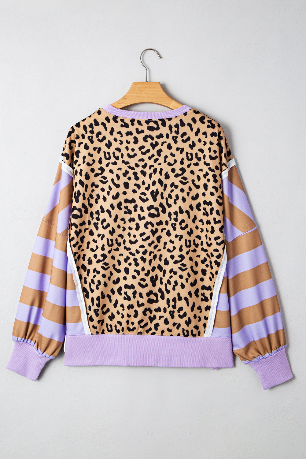 Stripe Leopard Pullover FB