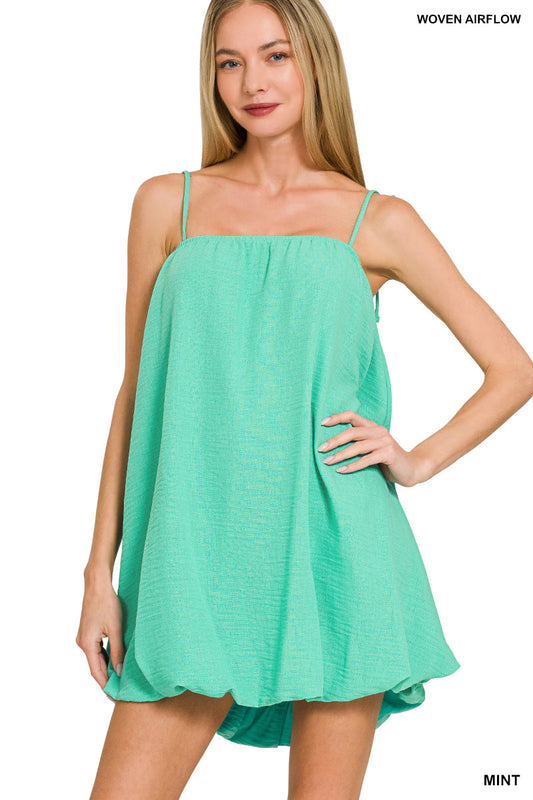 Woven-Bubble Dress Zenana